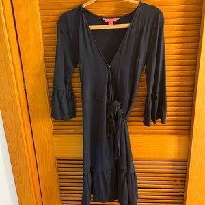 Lilly Pulitzer Navy Wrap Dress